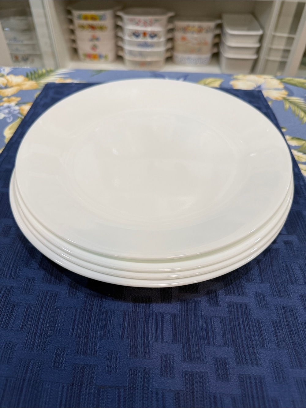 Corelle White 10.25" Dinner Plate Set - Smooth White Finish Set of Four